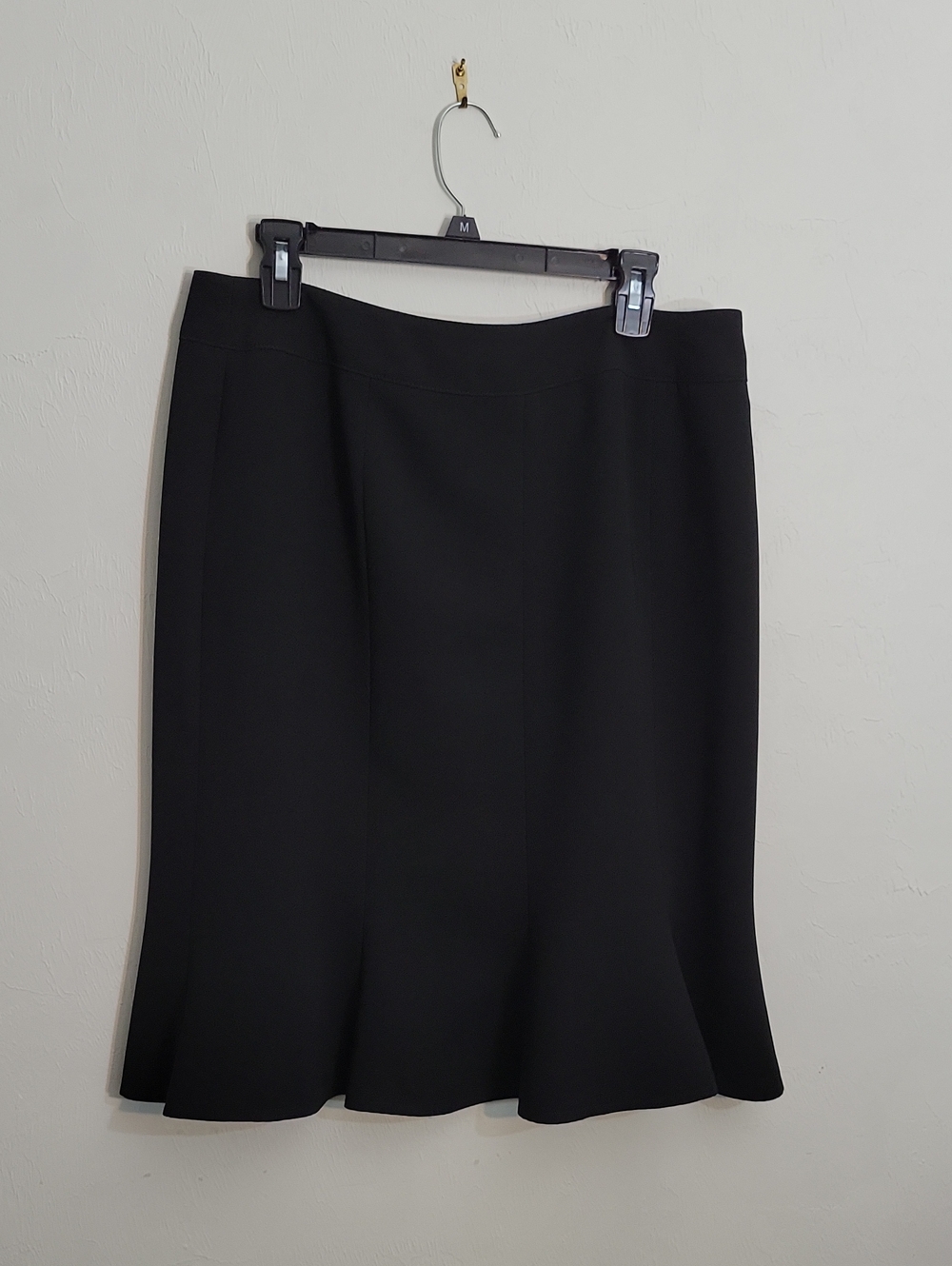 Kasper Black A-Line Flared Hem Skirt